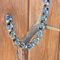 Stainless Steel Skull Bracelet for Men – Rugged Biker Style with Gothic Edge