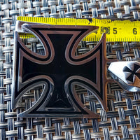 Stainless Steel Iron Cross Pendants Men Biker Motorcycle Choppers Knights Templar Maltese Color Black and Silver