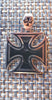 Stainless Steel Iron Cross Pendants Men Biker Motorcycle Choppers Knights Templar Maltese Color Black and Silver