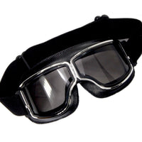 Retro moto brilles: tumšiem stikliem
