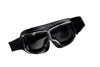 Retro moto brilles: tumšiem stikliem