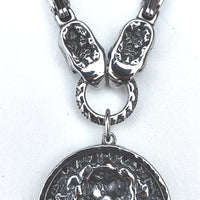 Steel Skull Pendant Necklace — Memento Mori | Carpe Diem
