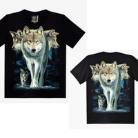 Vīriešu T-krekls ar vilkiem