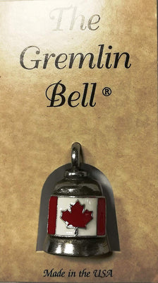 Baikeru tradīcija - Aizsargājošais zvaniņš (Gremlin Bell) ar Kanādas karogu - 023