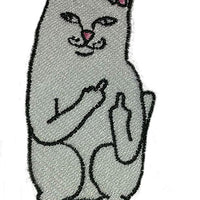 Uzšuve - Kaķis ar attieksmi - vidējais pirksts