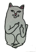 Uzšuve - Kaķis ar attieksmi - vidējais pirksts