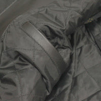 Dabīgas ādas moto jaka ar aizsargiem. Melna ar oranžu