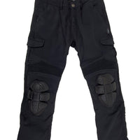 Melnas krāsas Moto džinsa bikses ar kevlaru