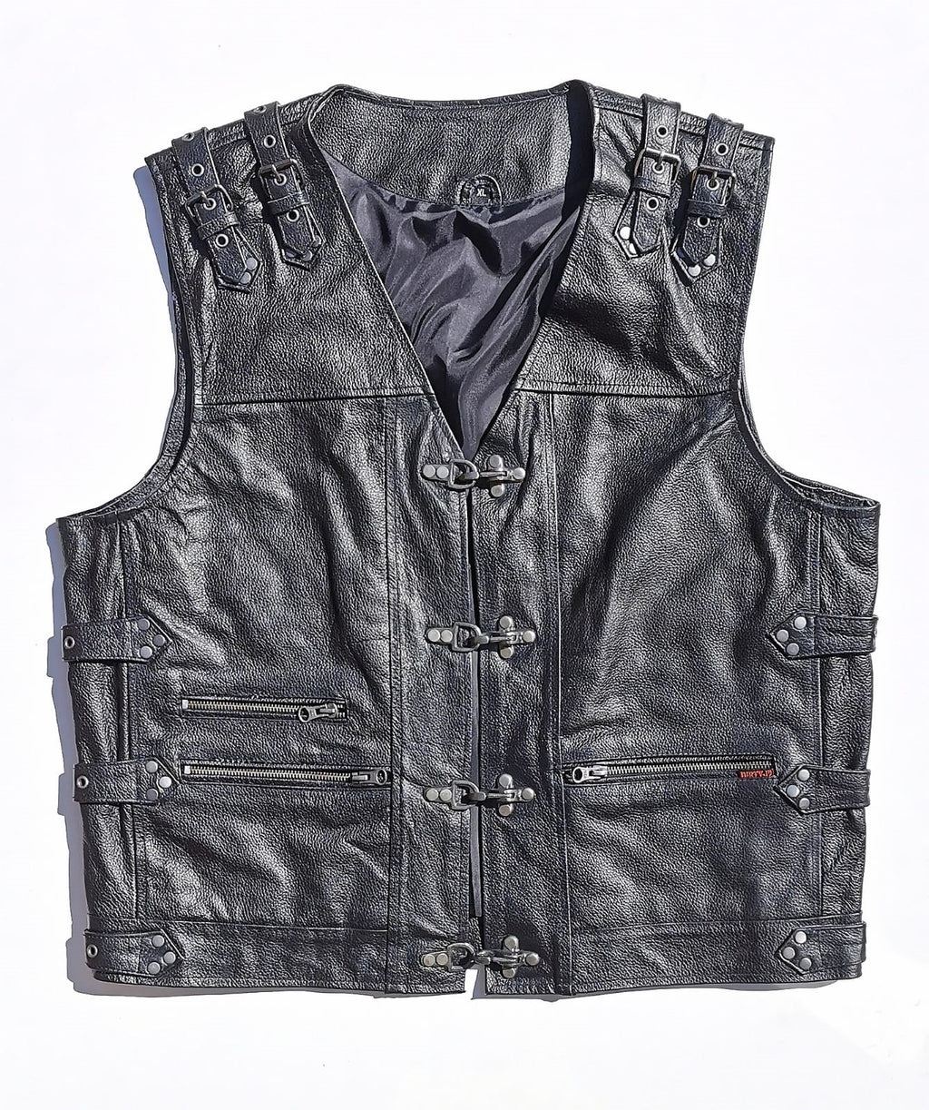 Choppers stilā melna moto veste