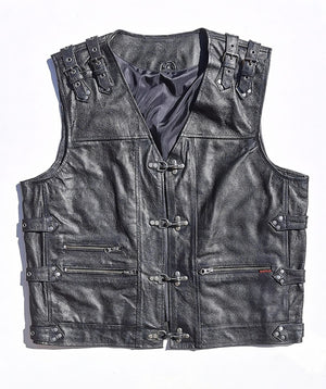 Choppers stilā melna moto veste